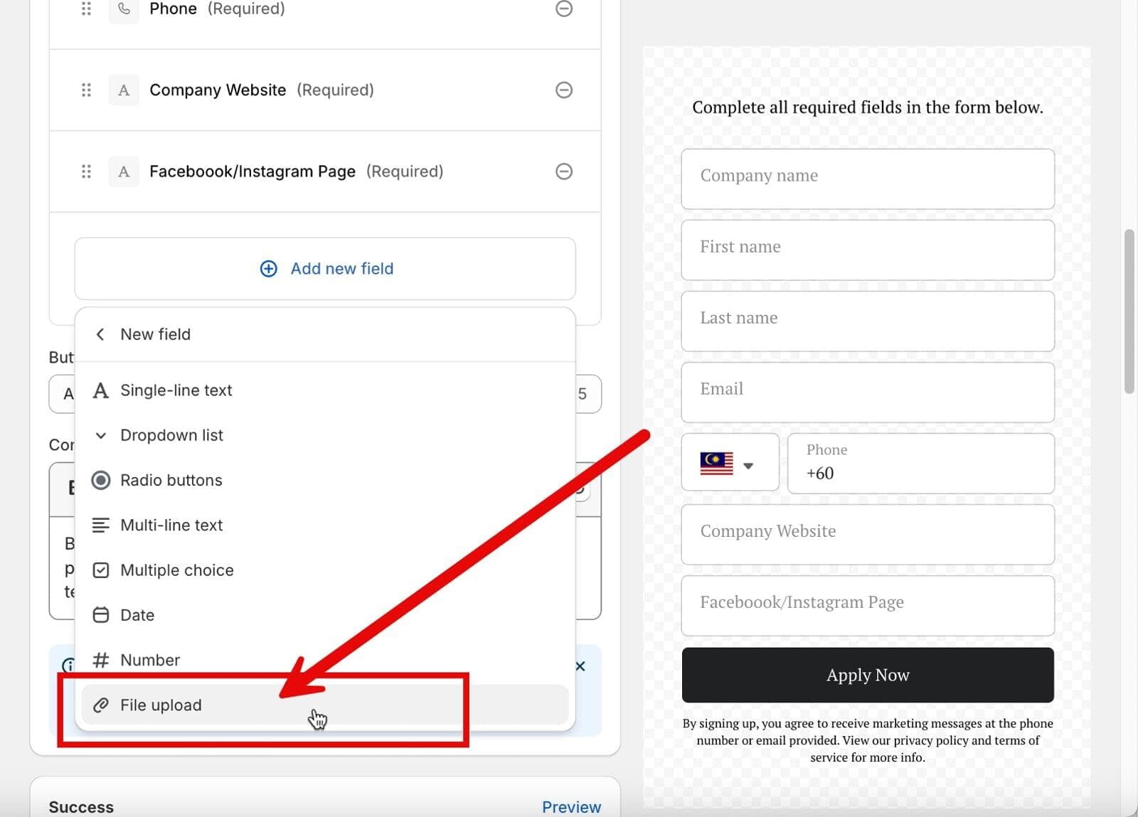 File Upload in Shopify Forms